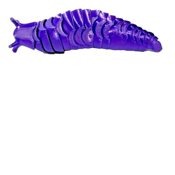 COPY - 3D Printed Articulated Fidget Purple Slug Toy Desk Accessory Stress Reli… - Picture 6 of 9